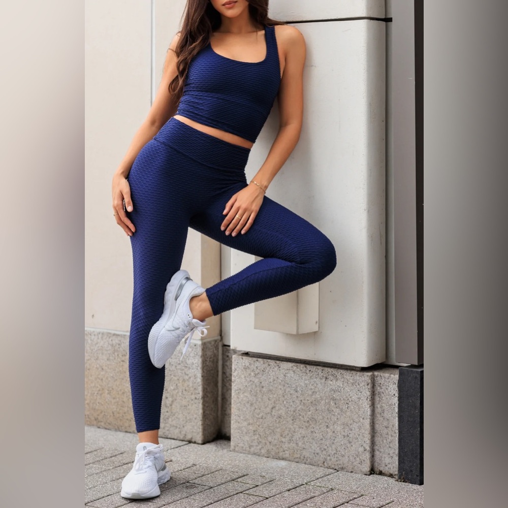 Booty by Brabant Croco Skin Leggings - Midnight Blue - One Size Fits Most